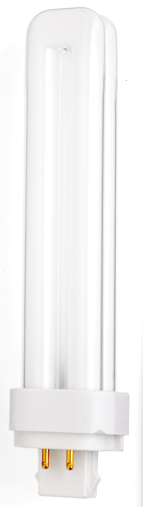26 Watt; pin-based Compact Fluorescent; 3500K; 82 CRI; G24Q-3 (4-Pin) base
