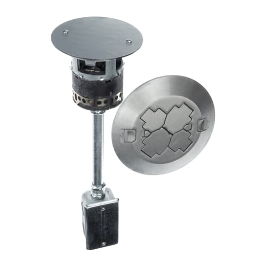 2X2 POKE-THRU 2 PWR 2 COM ALUM CVR
