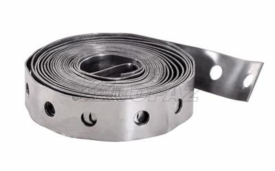 3/4" x 10' Perforated Banding Iron, 20 Gauge Steel