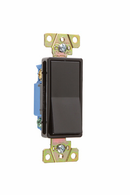 15A 347V Specification Grade Decorator Switch, Black