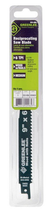 9" x 6T Reciprocating Saw Blades
