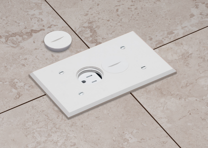 ARLINGTON FLBC101W WHITE CONCRETE FLOOR B