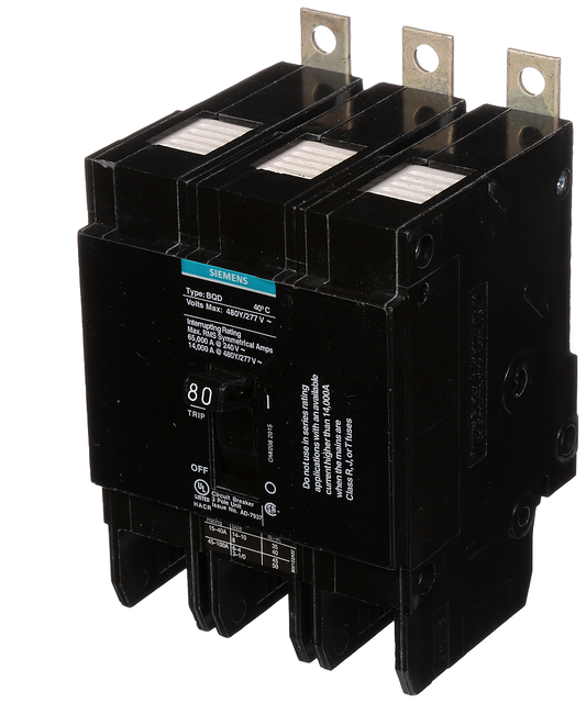 BREAKER BQD 3P 80A 480VAC 14KA