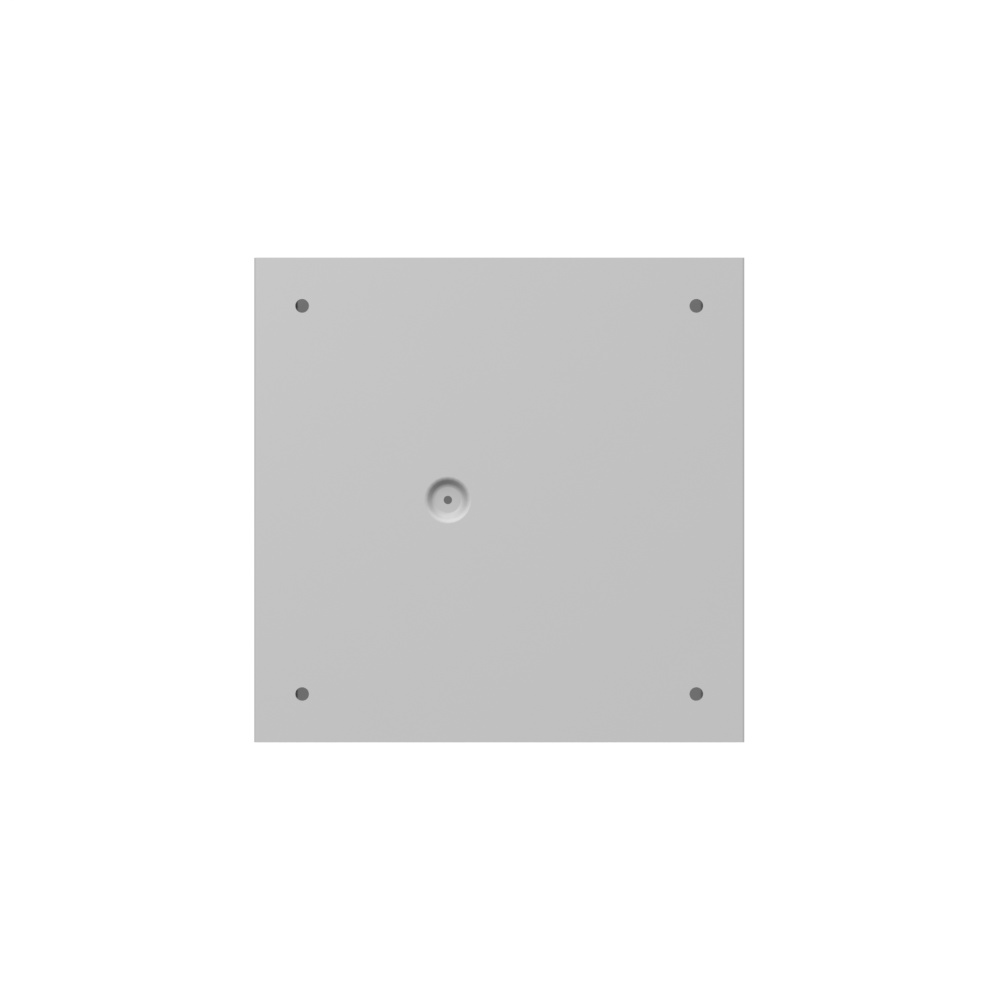10x8x10 Screw Cover Type 1 UL Steel No KO Gray Cover w/ Teardrop Slots Holes In Back