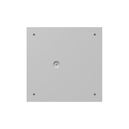 10x6x10 Screw Cover Type 1 UL Steel No KO Gray Cover w/Teardrop Slots Holes In Back