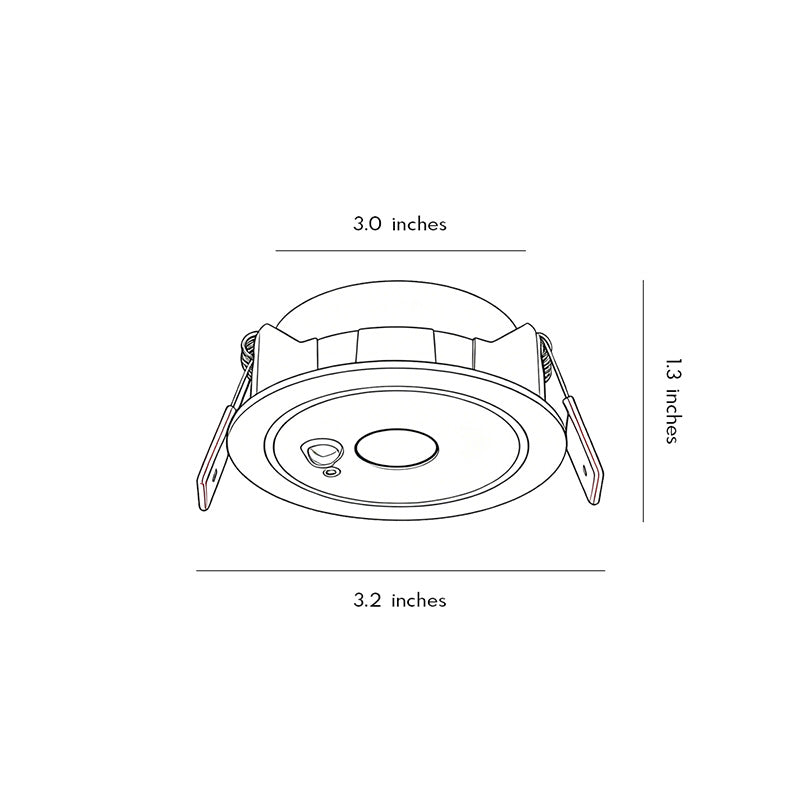 【4 PCS】Ceiling with Spotlights Motion Sensor Anti-Glare LED Light