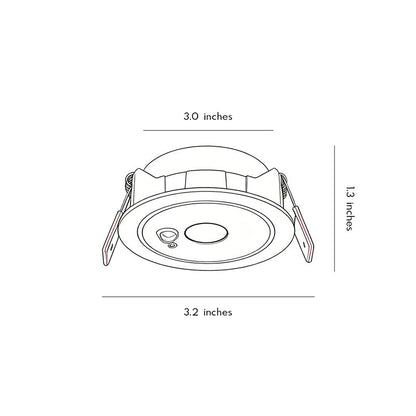 【4 PCS】Ceiling with Spotlights Motion Sensor Anti-Glare LED Light