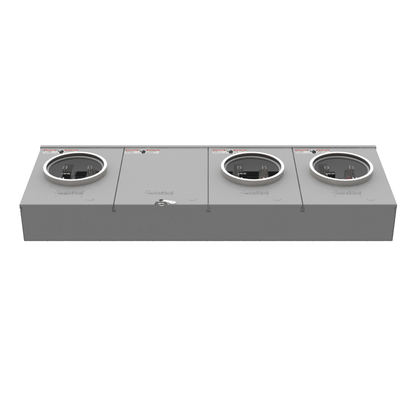 5 Terminal Ring Type Small Closing Plate 3 Position Single Connector 4-600kcmil 7-8 In Barrel Lock Ground With Bracket Provision