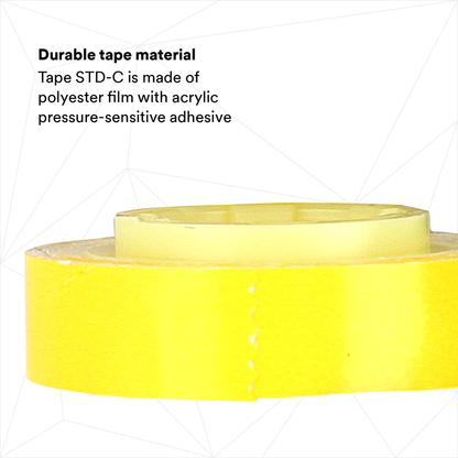 3M ScotchCode Wire Marker Tape Dispenser with Tape STD-C, compact design for easy handling, 25/Case