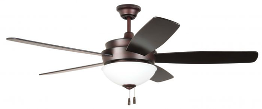 52" Ceiling Fan with Blades and Light Kit - LY52OB5-WG