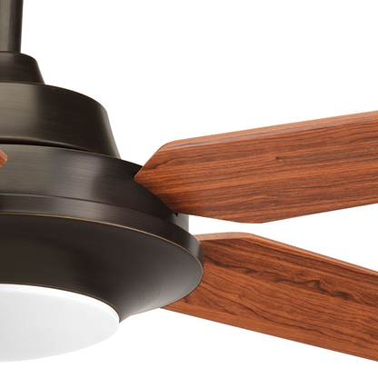 54"Antique Bronze LED 5 Blade Ceiling Fan