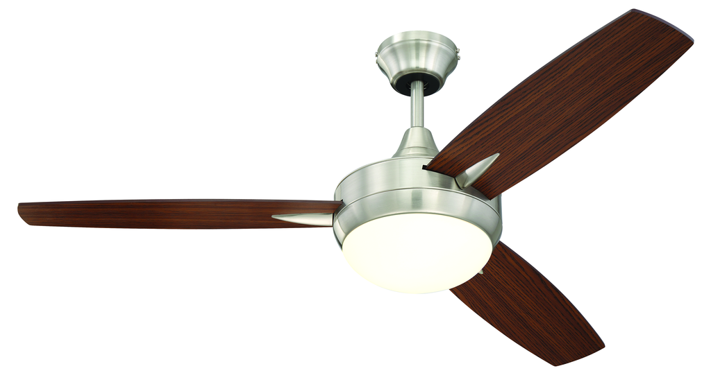 48" Targas Ceiling Fan in Brushed Polished Nickel