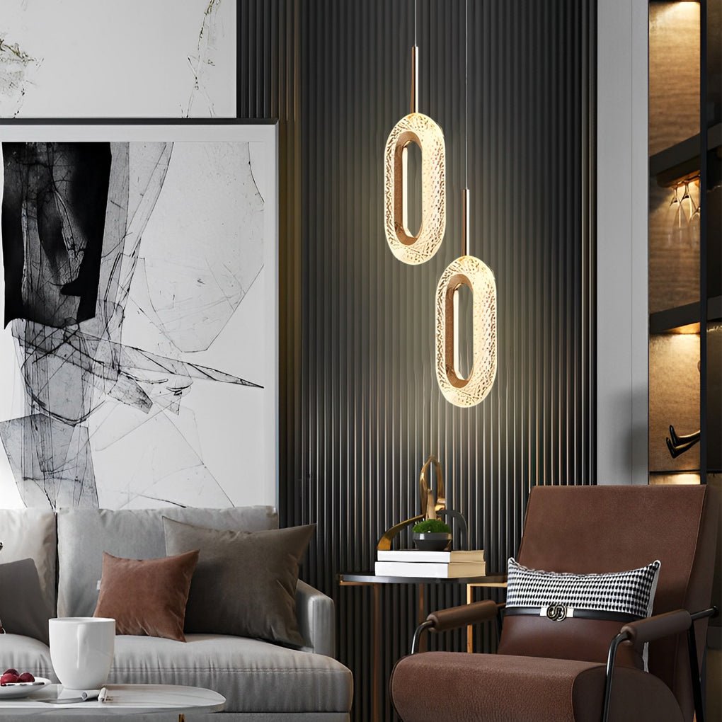 [Open-Box] Circle Water Drop Minimalist Three Step Dimming LED Modern Pendant Lights