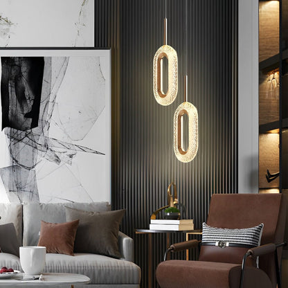 [Open-Box] Circle Water Drop Minimalist Three Step Dimming LED Modern Pendant Lights