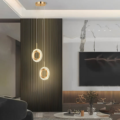 [Open-Box] Circle Water Drop Minimalist Three Step Dimming LED Modern Pendant Lights