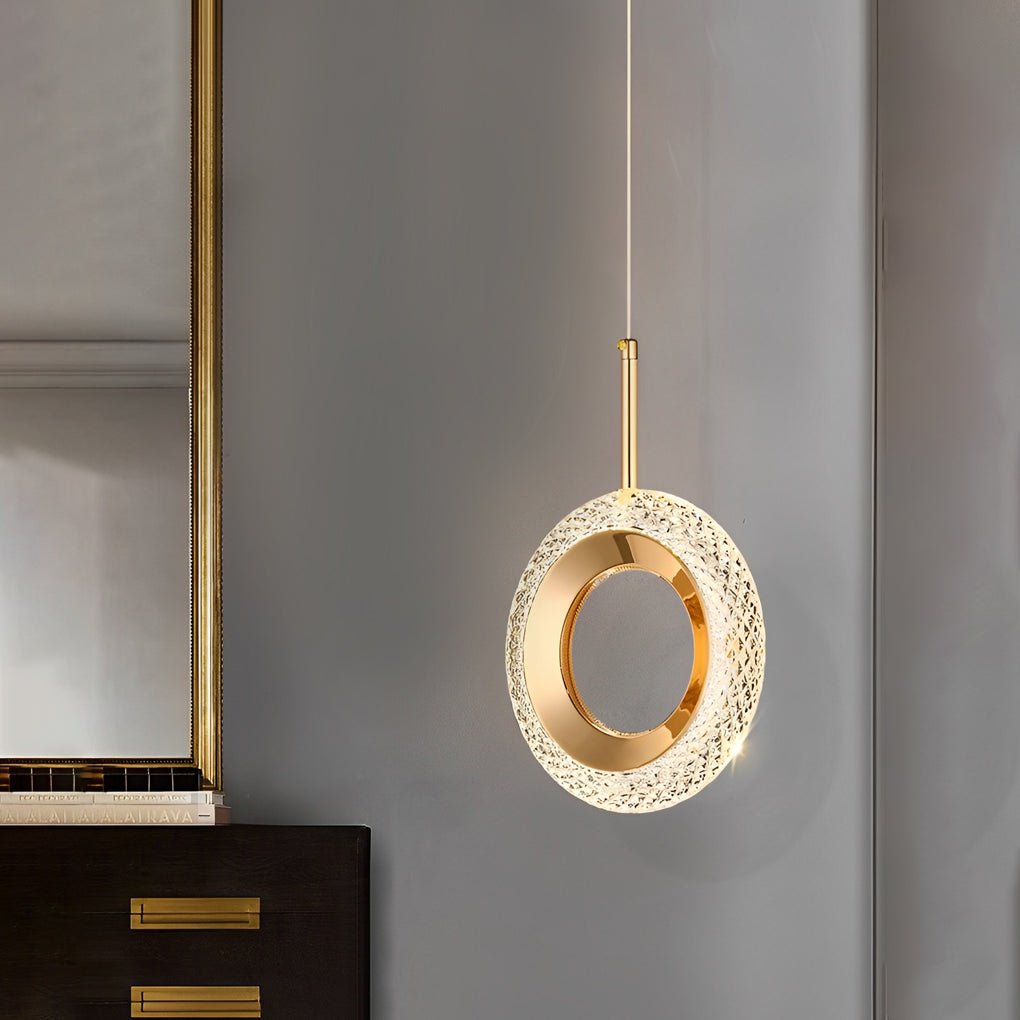 [Open-Box] Circle Water Drop Minimalist Three Step Dimming LED Modern Pendant Lights