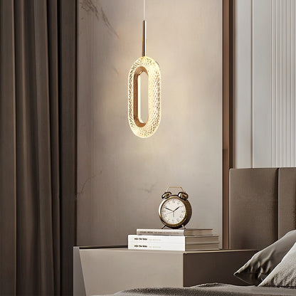 [Open-Box] Circle Water Drop Minimalist Three Step Dimming LED Modern Pendant Lights
