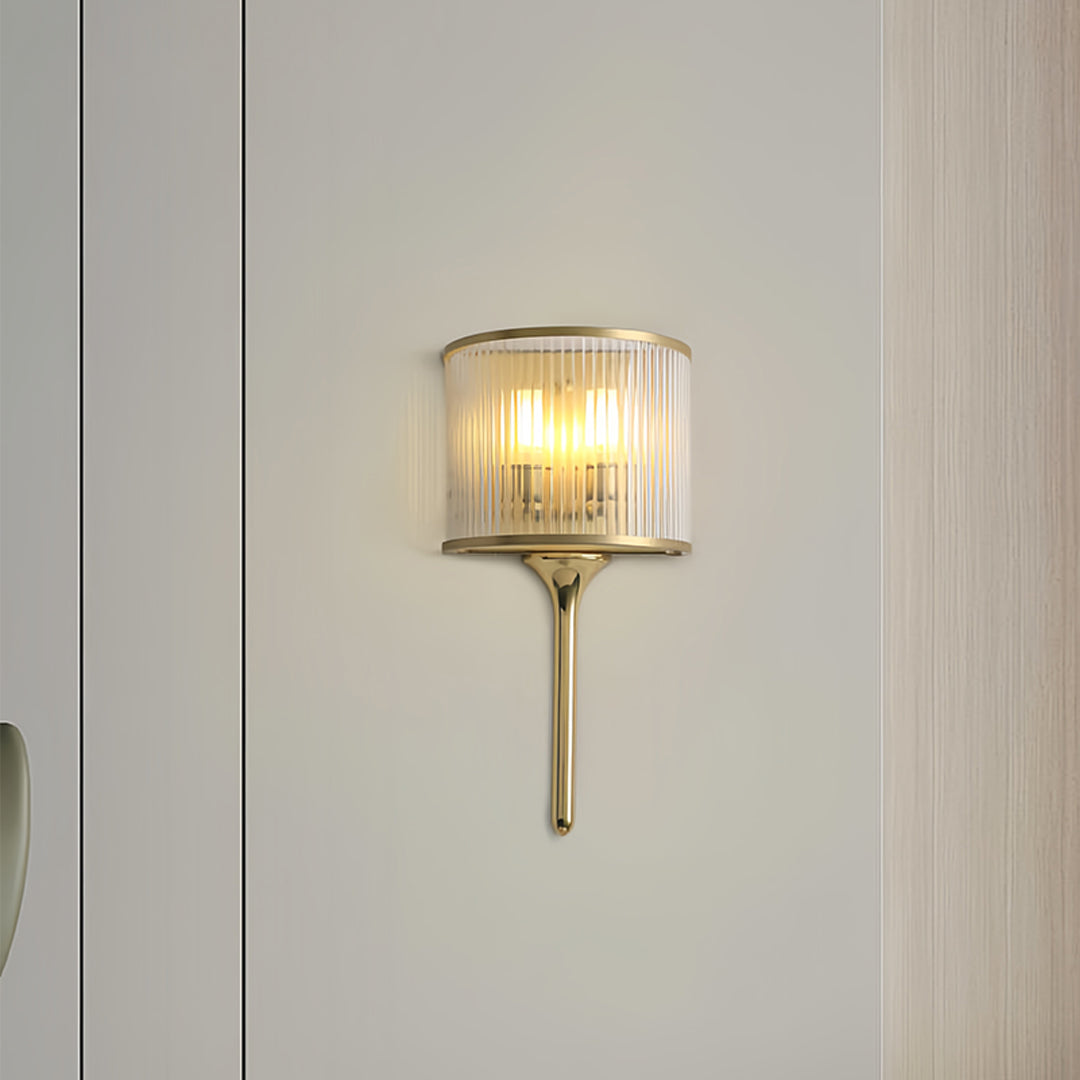 Wall Lights Brass and Glass Modern Minimalist Lights