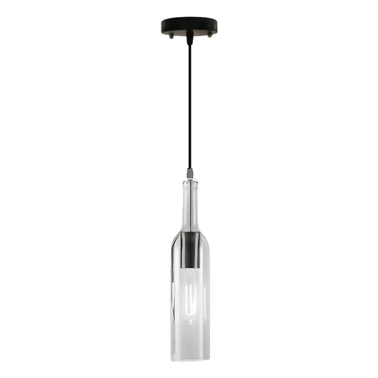 Wine Bottle Pendant Light American Vintage Colored Glass Ceiling Light