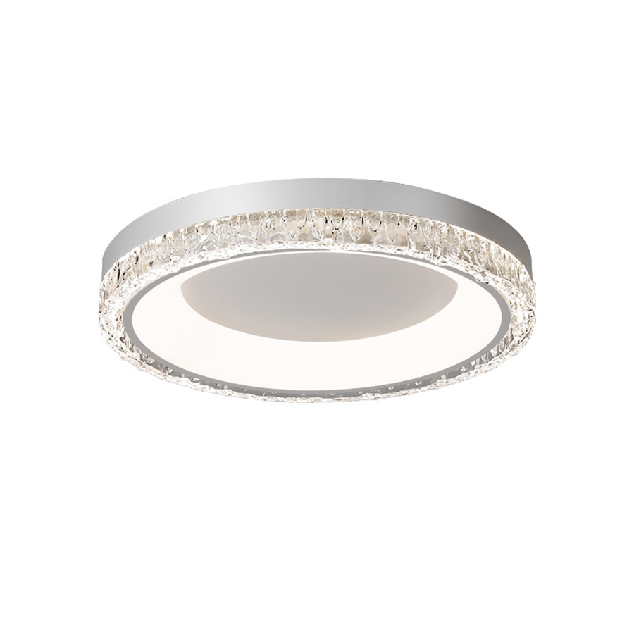 White Flush Mount Ceiling Light Italian Round  Minimalist Lamp