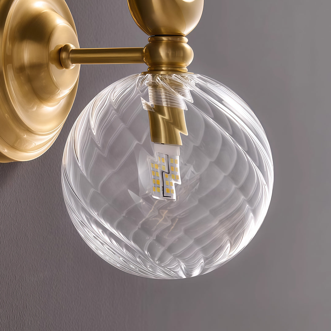 Wall Mounted LED Light Modern Brass Light Luxury Lamp