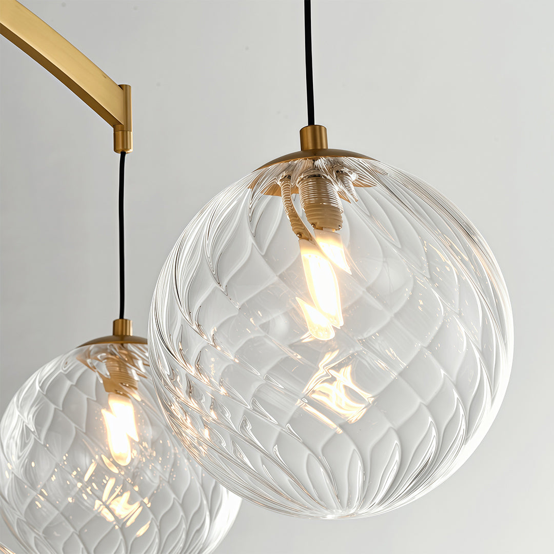 Wall Mounted Pendant Light Modern Minimalist Glass Ball Lamp