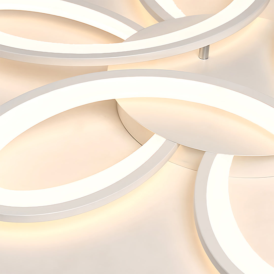 White Ceiling Fan With Light and Remote Modern Dimmable Ceiling Fan