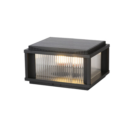 Waterproof Outdoor Pillar Solar Lights Retro Style