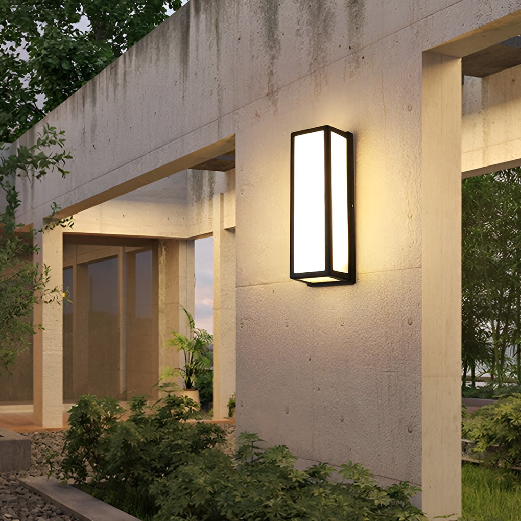[Open-Box]Contemporary Outdoor Wall Light Black LED Waterproof Light