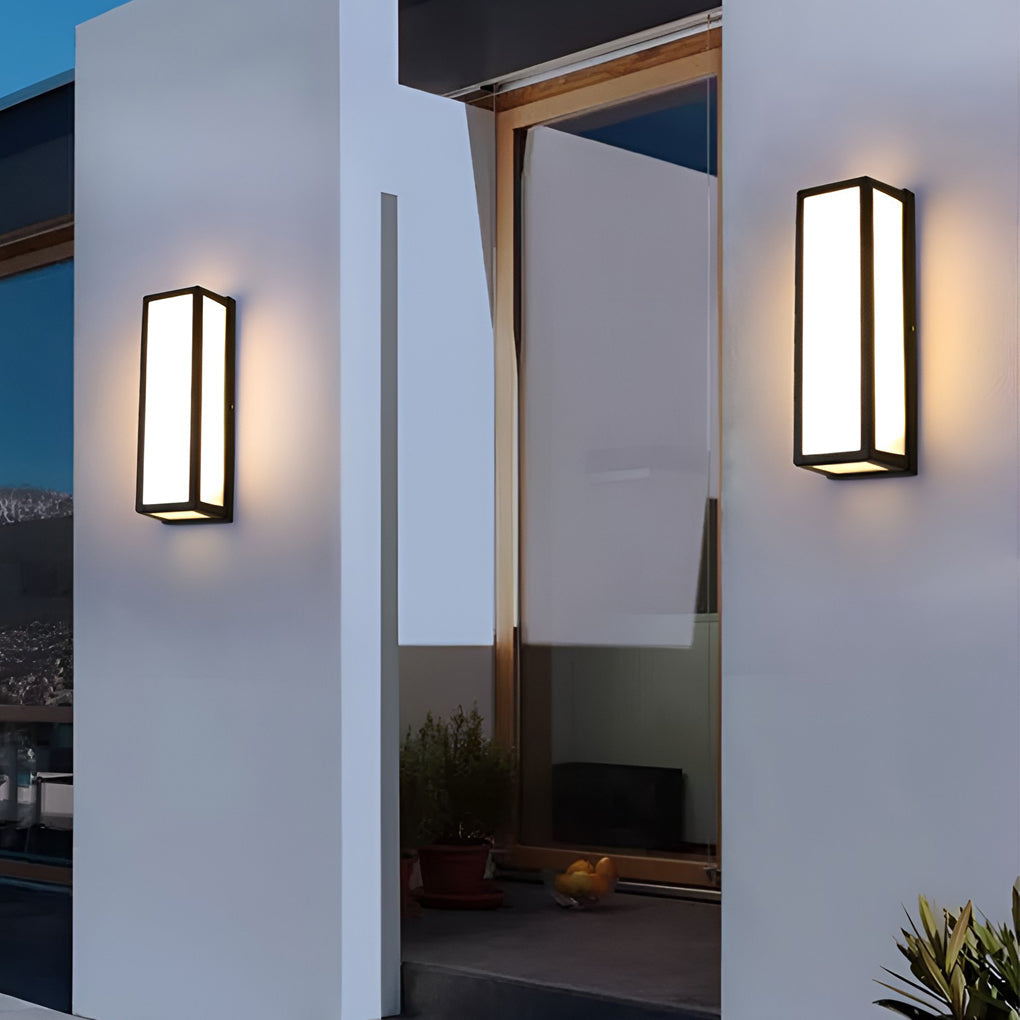 [Open-Box]Contemporary Outdoor Wall Light Black LED Waterproof Light