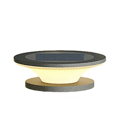 Waterproof Patio Pillar Lights Round Modern