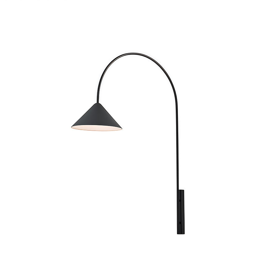 Wall Arm Light Creative Black Long Rod Decorative Iron Art Lamp