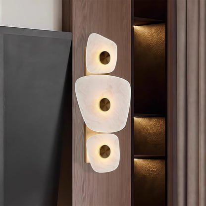 Wall Art Lighted Italian Minimalist Copper Marble Lamp