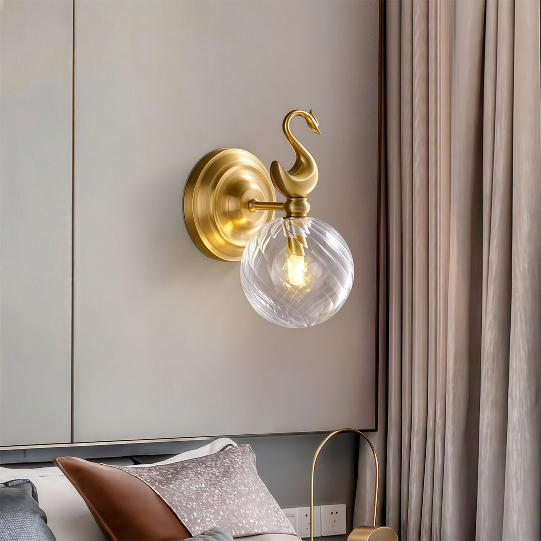 Wall Mounted LED Light Modern Brass Light Luxury Lamp