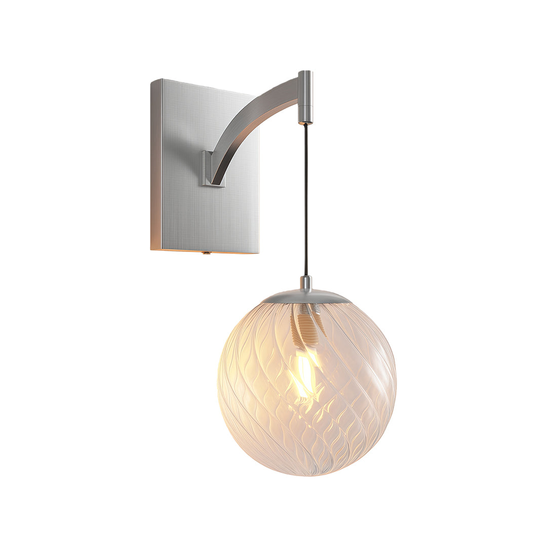 Wall Mounted Pendant Light Modern Minimalist Glass Ball Lamp