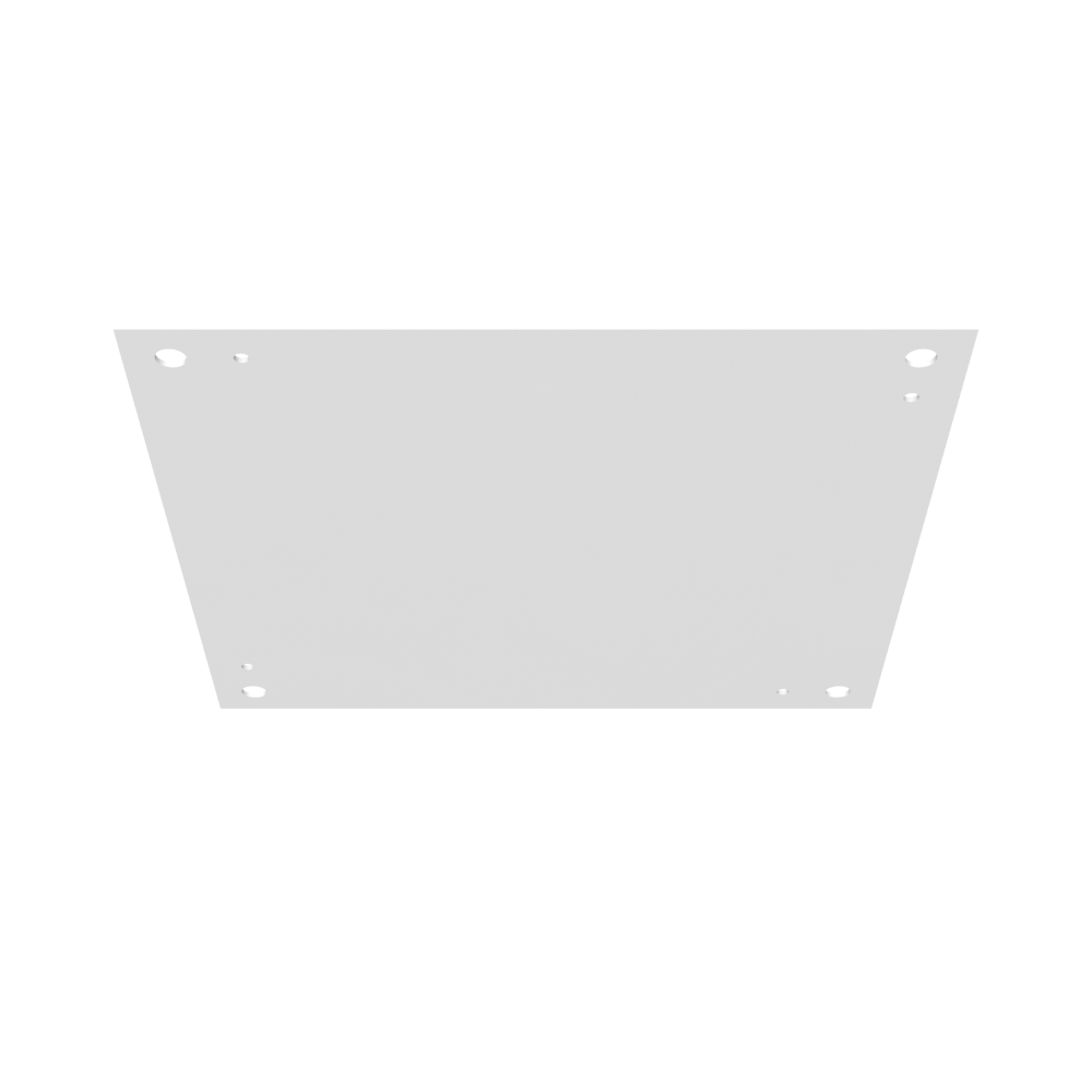 Back Panel Non UL Listed 18x18 Hinge Cover White Steel