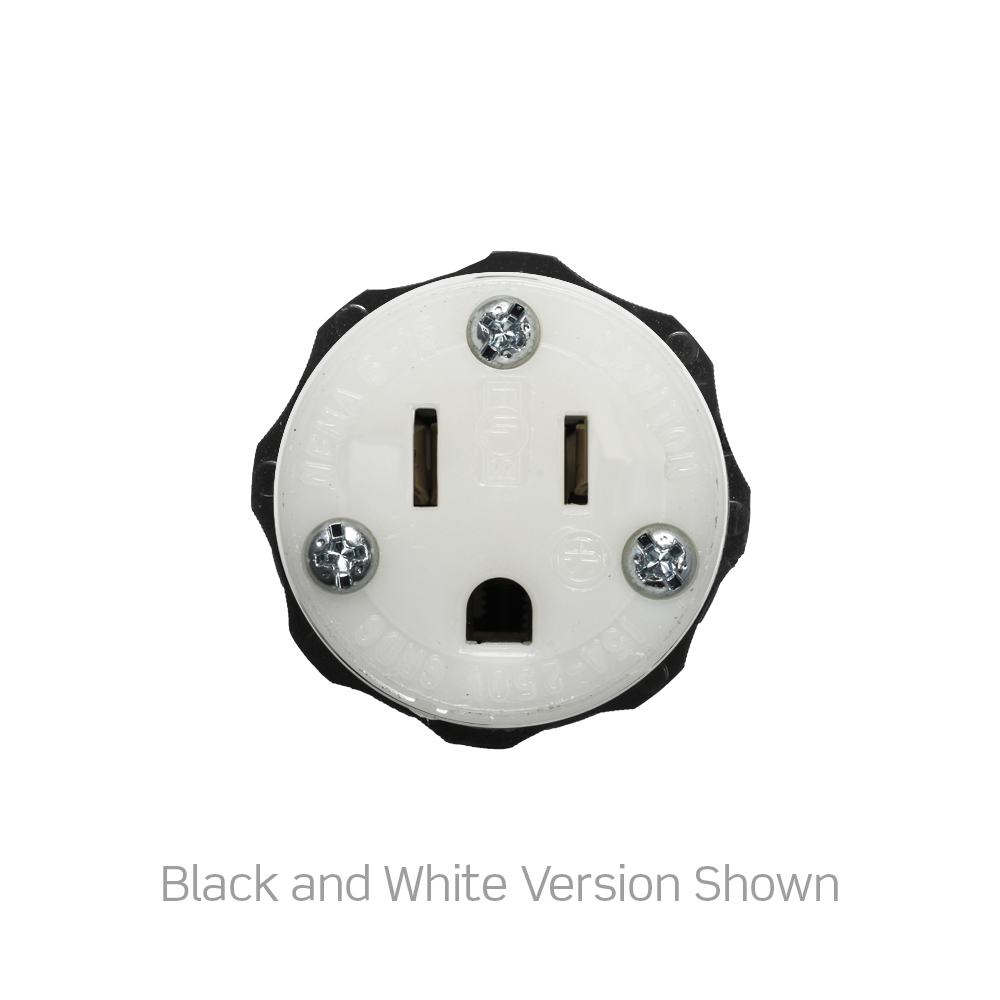 15 Amp, 125 Volt, Straight Blade Connector, Industrial Grade