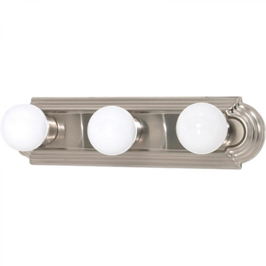 3 Light - 18" Vanity Strip - Brushed Nickel Finish