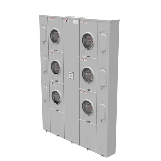 5 Terminal Ringless Large Closing Plate Lever Bypass 6 Position 6-200 Ampere Main Breaker Provision Long Island Lighting Company