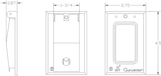 30554Z, Weatherproof Device Box Cover