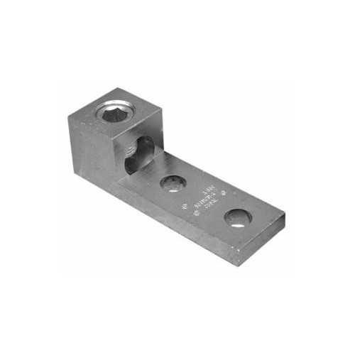 Aluminum Mechanical Lugs One Conductor - Two Hole Mount 350MCM-#6 Awg