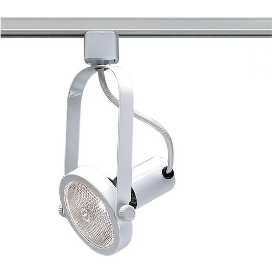1 Light - PAR30 - Track Head - Gimbal Ring - White Finish