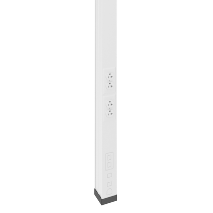30TP Series Steel Tele-Power Pole (White)