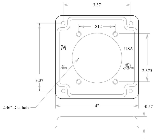 11423, Square Box Surface Cover