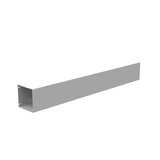 8x72x8 Screw Cover Wireway Type 1 UL Listed Steel No Knockouts ANSI 61 Gray