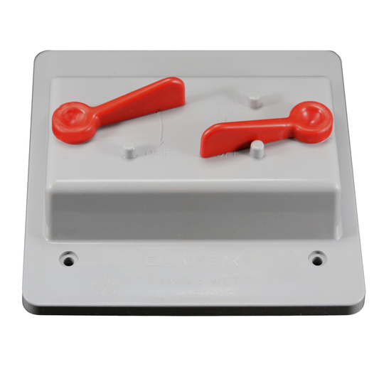2-Gang Weatherproof Toggle Switch Cover