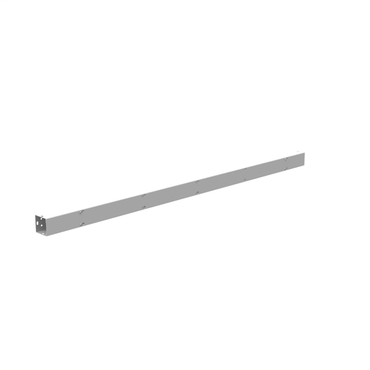 2.5x60x2.5 Screw Cover Wireway Type 1 UL Listed Steel No Knockouts ANSI 61 Gray