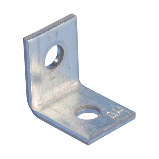 Angle Bracket, Steel, PG, 0.25" Hole 1, 0.375" Hole 2