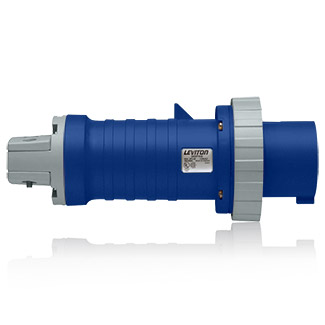 100 Amp, 250 Volt 3-Phase, 3P, 4W, North American-Rated Pin & Sleeve Plug, Industrial Grade, IP67, Watertight - BLUE