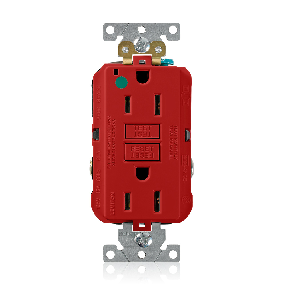 15 Amp SmartlockPro® GFCI Receptacle/Outlet, Hospital Grade